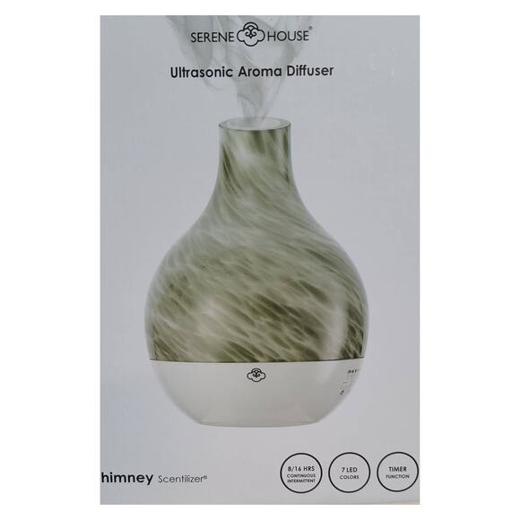 Serene House AROMATHERAPY Air Freshener Cool Mist Vapor Aroma Scent Diffuser NEW - Picture 3 of 3
